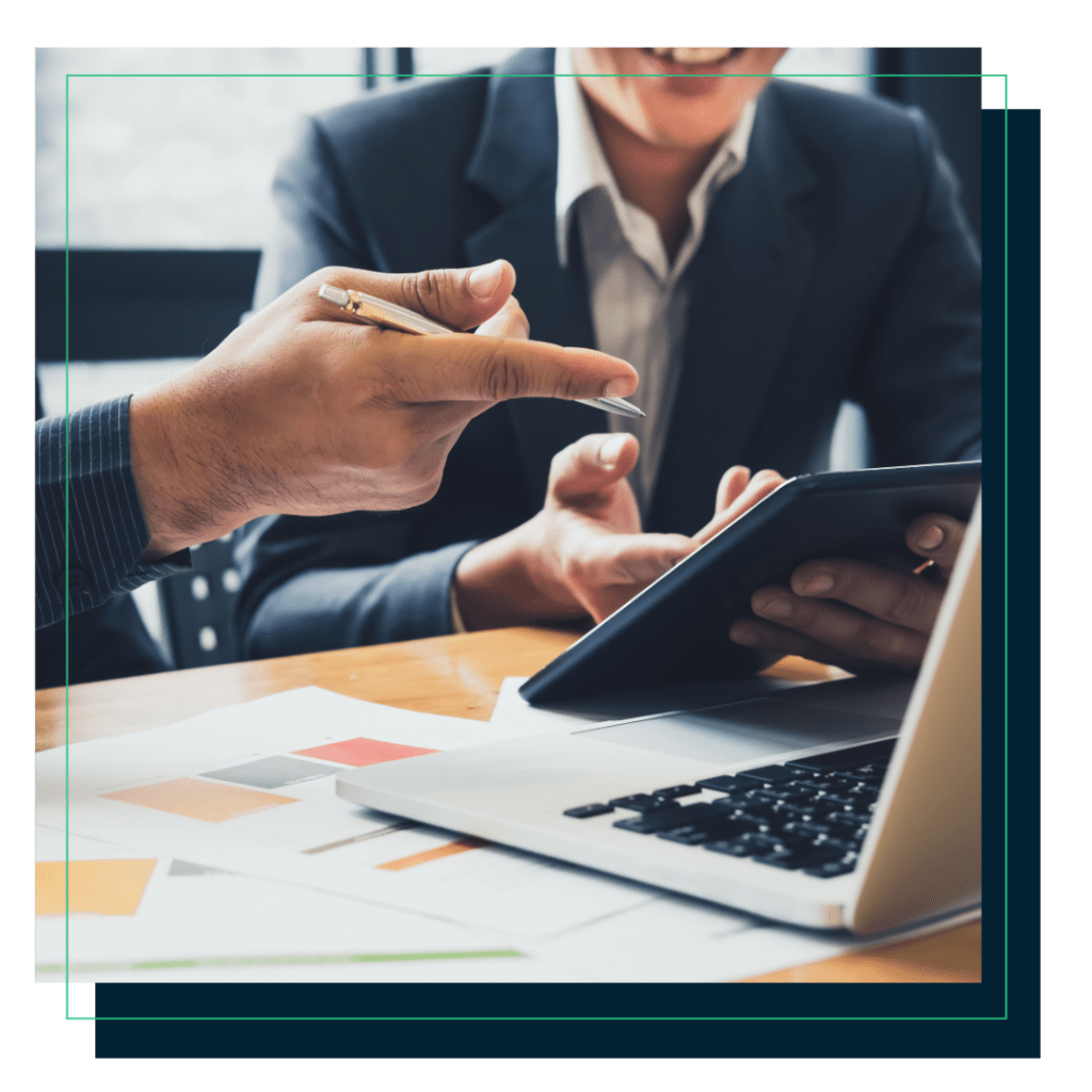 looking at numbers on computer